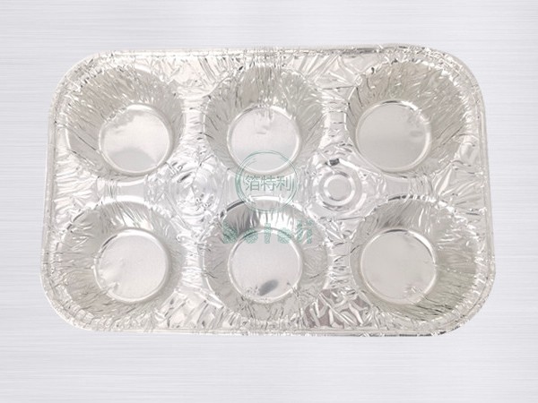 鋁箔六格甜點盒